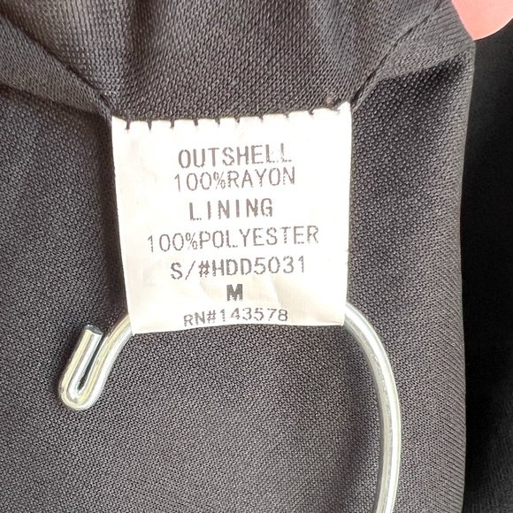 Impressions Size M Halter Style V Neck Little Black Dress - Picture 3 of 5